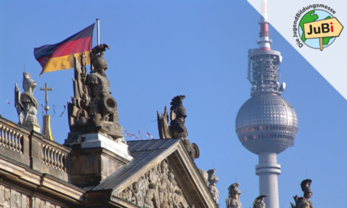 Bild von Berlin mit dem Fernsehturm im Hintergrund