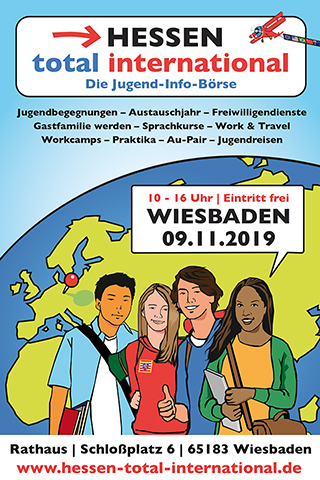 weltweiser · Hessen total international · Die Jugend-Info-Börse · Wiesbaden